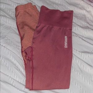 Gymshark Pink Orange Ombré Leggings
